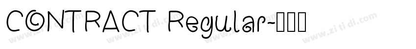 CONTRACT Regular字体转换